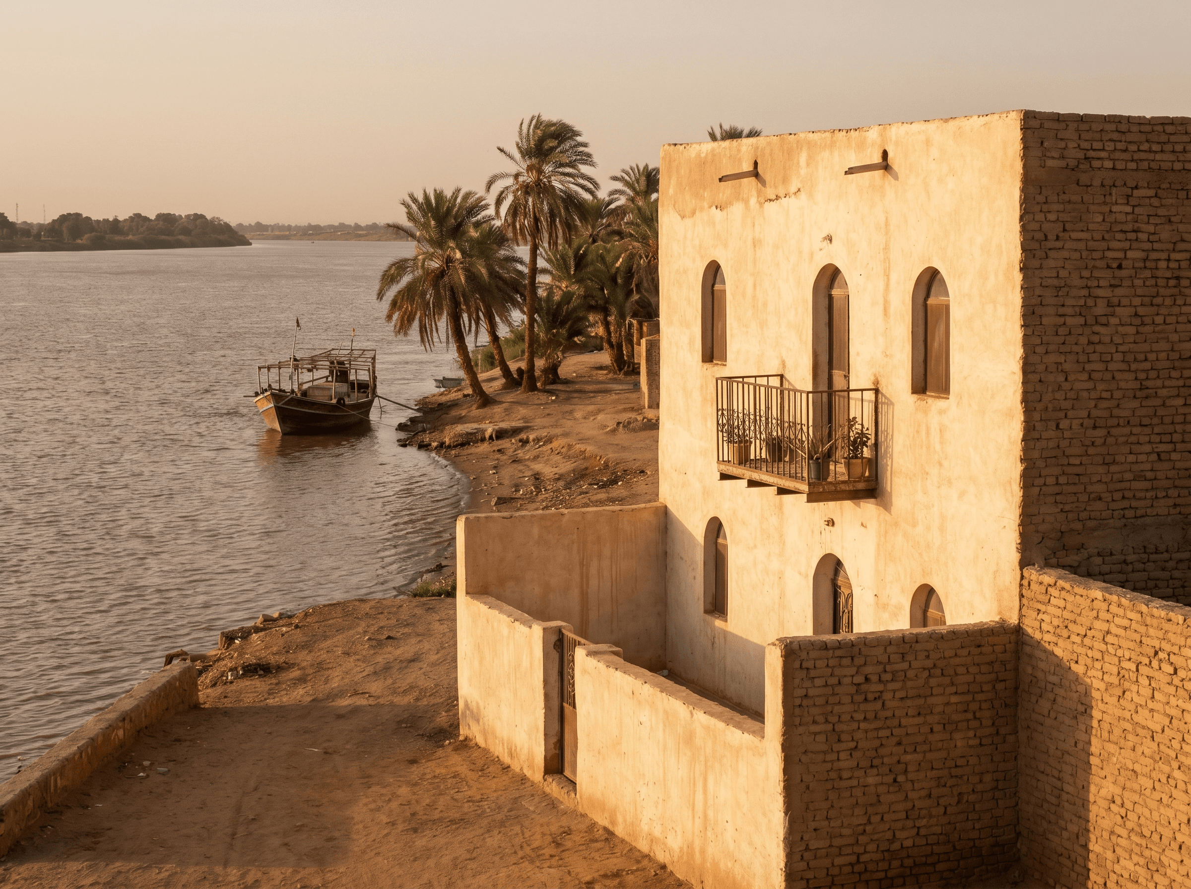 Riverside one-bedroom flat, Kosti